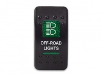 Клавиша Off-Road Lights 12-24В с зеленой подсветкой