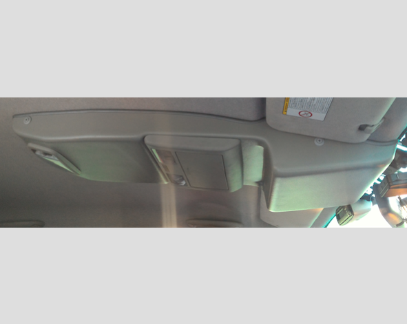 Консоль потолочная для установки р/c Toyota Hilux , без выреза под р/c, серая