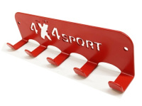 Крючки горизонтальные с логотипом 4X4Sport (цвет Красный)