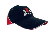 Бейсболка 4x4Sport (черно-красная)