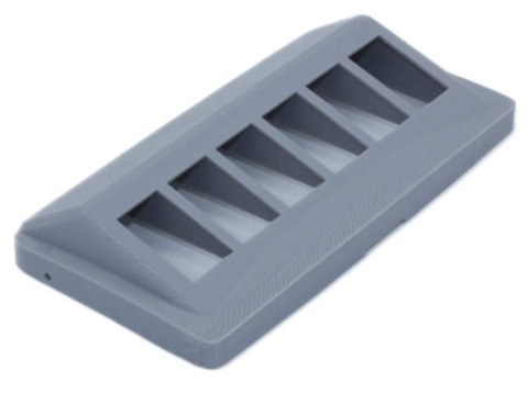 Панель под клавиши для Toyota Hilux 2015- (Серая)