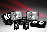 Фары водительский свет(ксенон) KC HID 6х9 металл хром 50W