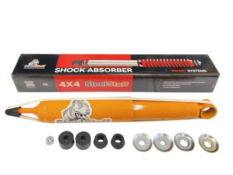 Амортизатор SteelStaff задний Toyota Land Cruiser Prado 120, 150, FJ Cruiser (лифт 45 мм) NitroGas