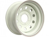 SALES Диск колесный стальной штампованный ORW, 6x114.3, 17x8, ET-10, ЦО 66.1, белый (круглые отверстия)