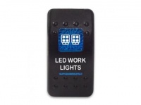Клавиша Led Work Lights 12-24В с синей подсветкой