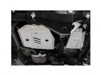 Защита алюминиевая 4мм Rival для топливного бака и топливного фильтра Suzuki Jimny JB74 2019-