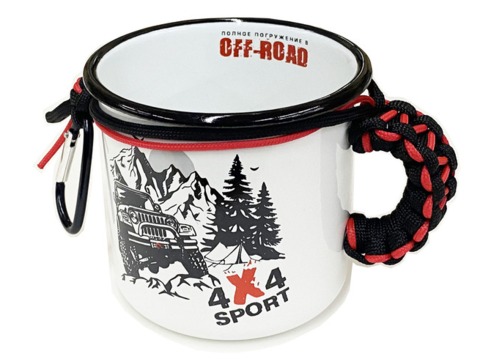 Кружка белая 4x4Sport