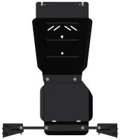 Защита КПП и РК Mitsubishi Pajero Sport III 2,4TD AT 3,0 АТ Super Select, 2016- (сталь 3 мм)