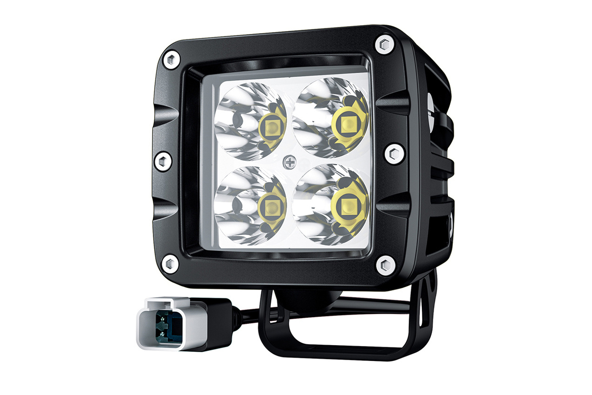 Светодиодная фара дальнего света AURORA 76x76 мм 40W