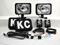 Фары водительский свет(ксенон) KC HID 6х9 металл черные 50W