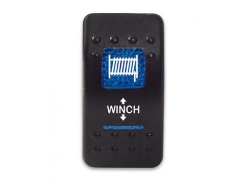 Клавиша для управления лебедкой 12-24В с синей подсветкой WINCH