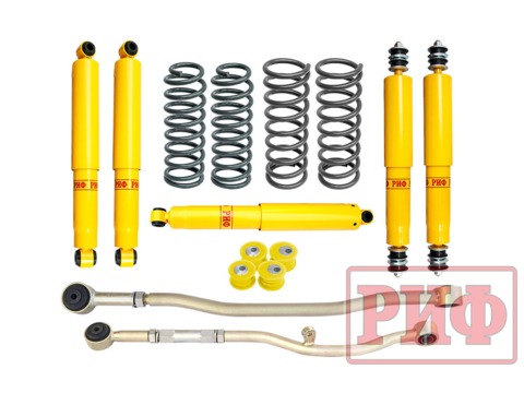 Лифт-комплект РИФ Nissan Patrol Y61 2000+ лифт 100 мм (левый руль)
