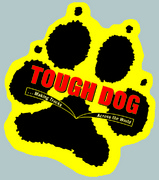 Наклейка Tough Dog лапка, цветная печать на белой глянцевой пленке.  Размер: 160х170 мм