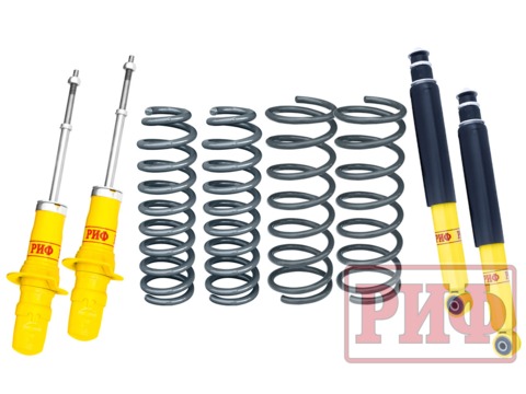 Комплект РИФ усиленной стандартной подвески на SsangYong Kyron +75кг