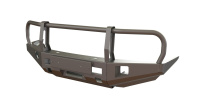 Бампер силовой передний STC Toyota Land Cruiser 100 с защитной фар (под ПТФ)