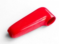 Изолятор из мягкого пластика на клемму силового провода лебедки - красный